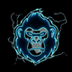 ChocTheMonkey gorilla face logo